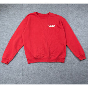 HEB Sweatshirt Mens Large Red Vintage Uniform Pullover Employee Texas Retro 90s